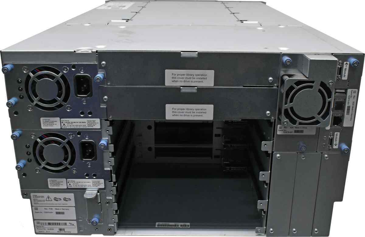 HP StoreEver MSL6480 QU625A 723570-001 Tape Library scalable Base Module + Base Library Controller 723573-001 no Tape Drives