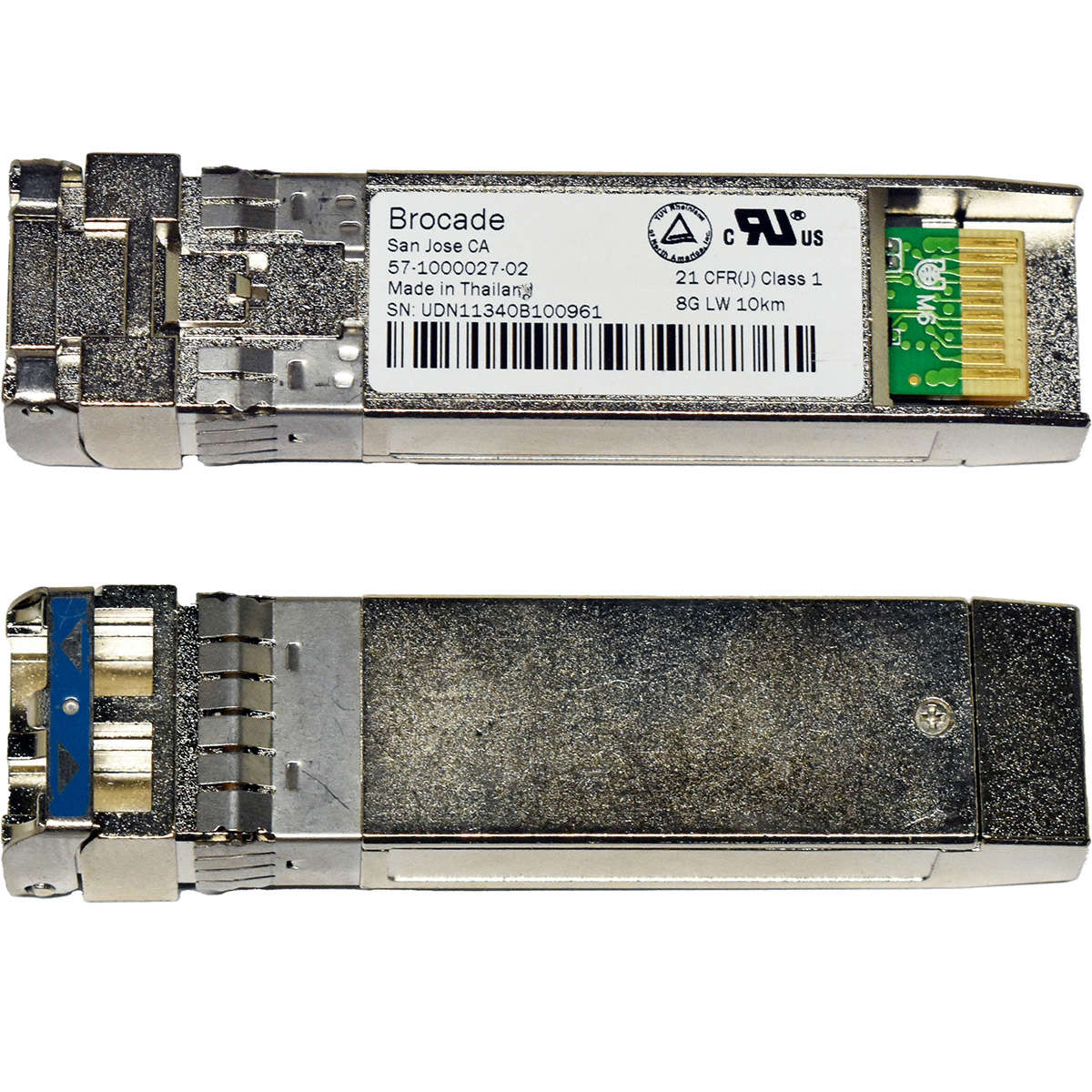 Brocade-57-1000027-02-SFP-8GB-LW-10km-1310nm-Trans-006.jpg Brocade 57-1000027-02 SFP+ 8GB LW 10km 1310nm Transceiver Module
