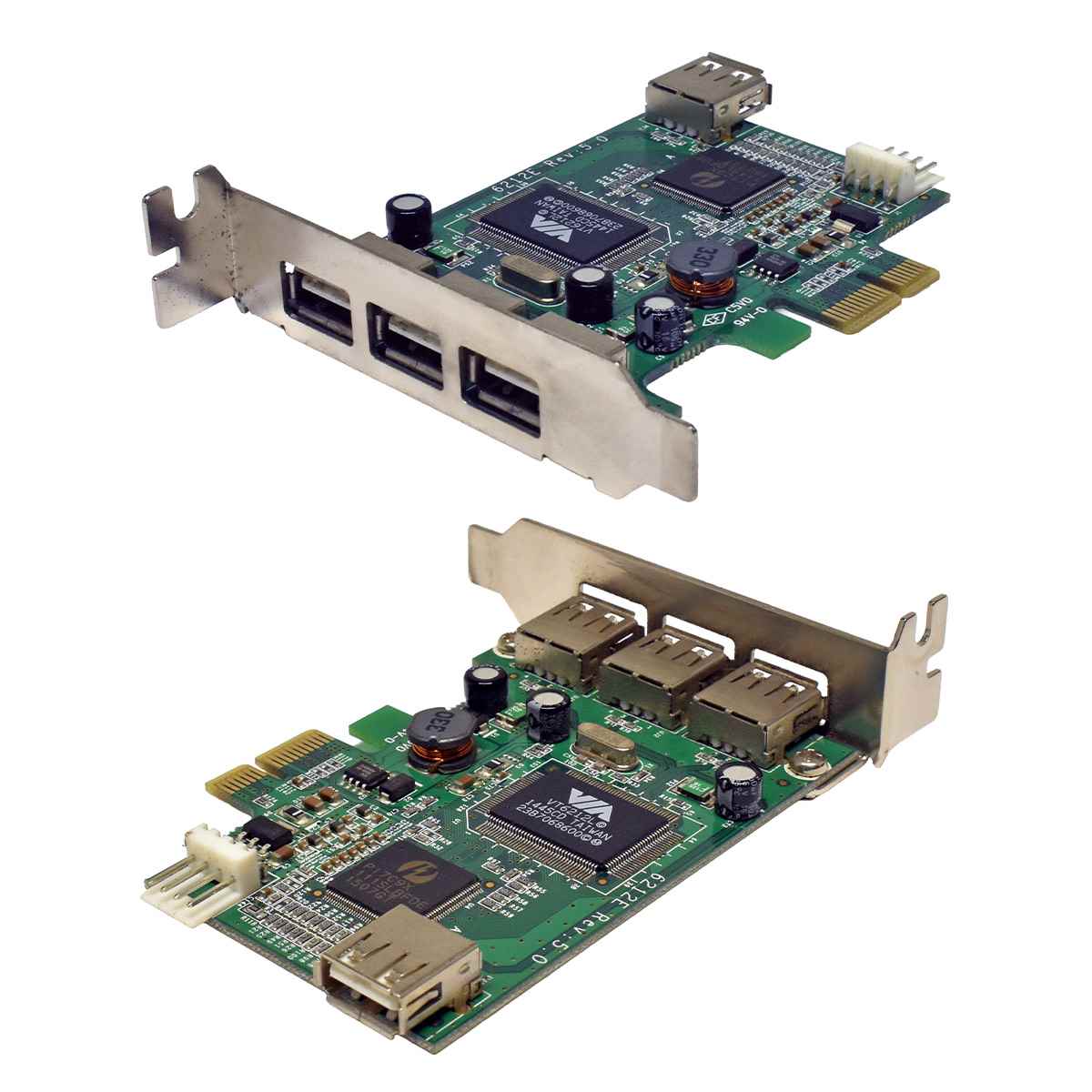 StarTech PEXUSB4DP 6212E 4-Port USB PCIe x1 Interface Card LP