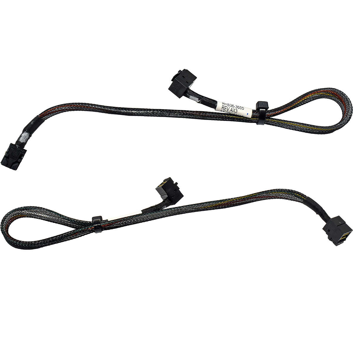 Amphenol 12G MiniSAS HD Data Cable 0,4m RHS36-3655 SFF-8643 - SFF-8643 angled