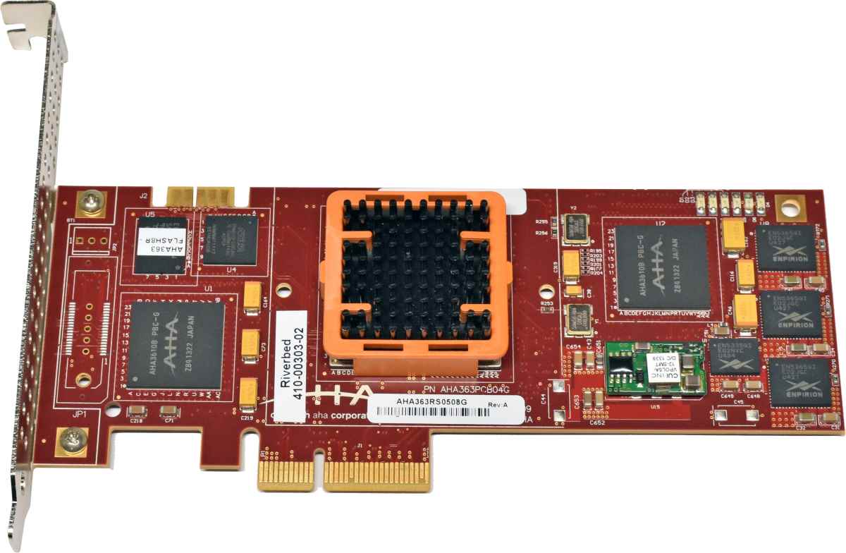 Riverbed SteelHead 7070 AHA363 410-00303-02 5Gb/s GZIP Compression Accelerator Card Riverbed SteelHead 7070 AHA363 410-00303-02 5Gb/s GZIP Compression Accelerator Card
