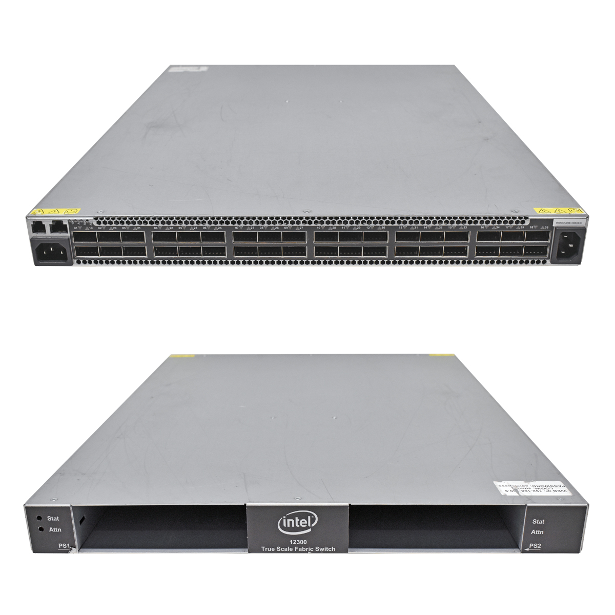 Intel Switch True Scale Fabric Edge 12300 36Ports 40G QSFP+ 220058-804N no PSUs Intel Switch True Scale Fabric Edge 12300 36Ports 40G QSFP+ 220058-804N no PSUs