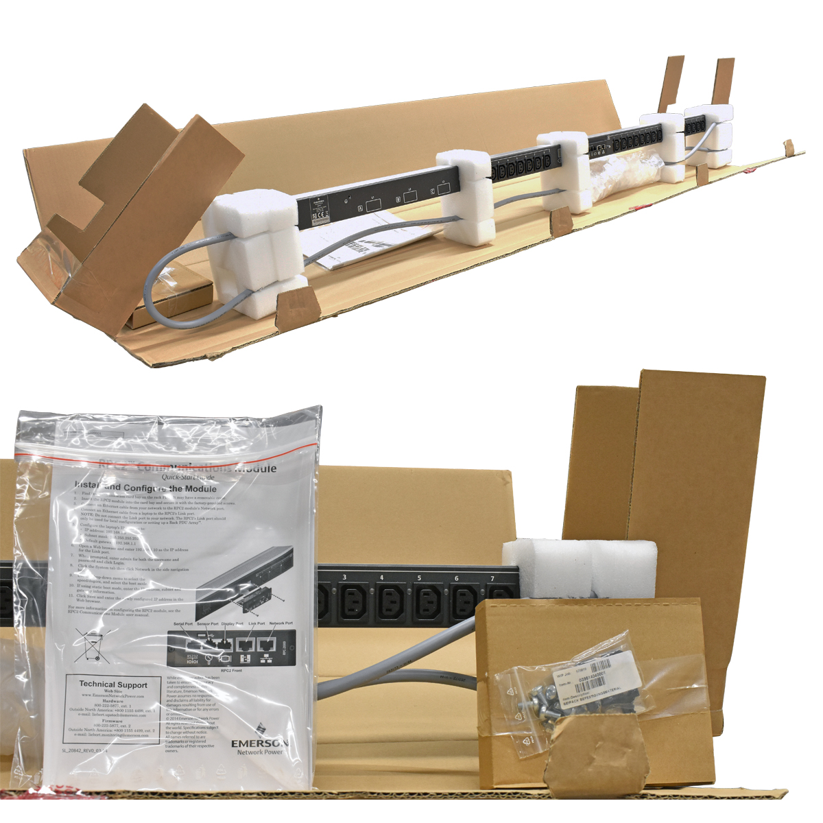 Emerson MPH2-ECV_4P5W-16A_24N MPHC1244 3-Phase 16A Null HE PDU 24x C13 Neuwertig Emerson MPH2-ECV_4P5W-16A_24N MPHC1244 3-Phase 16A Null HE PDU 24x C13 Neuwertig