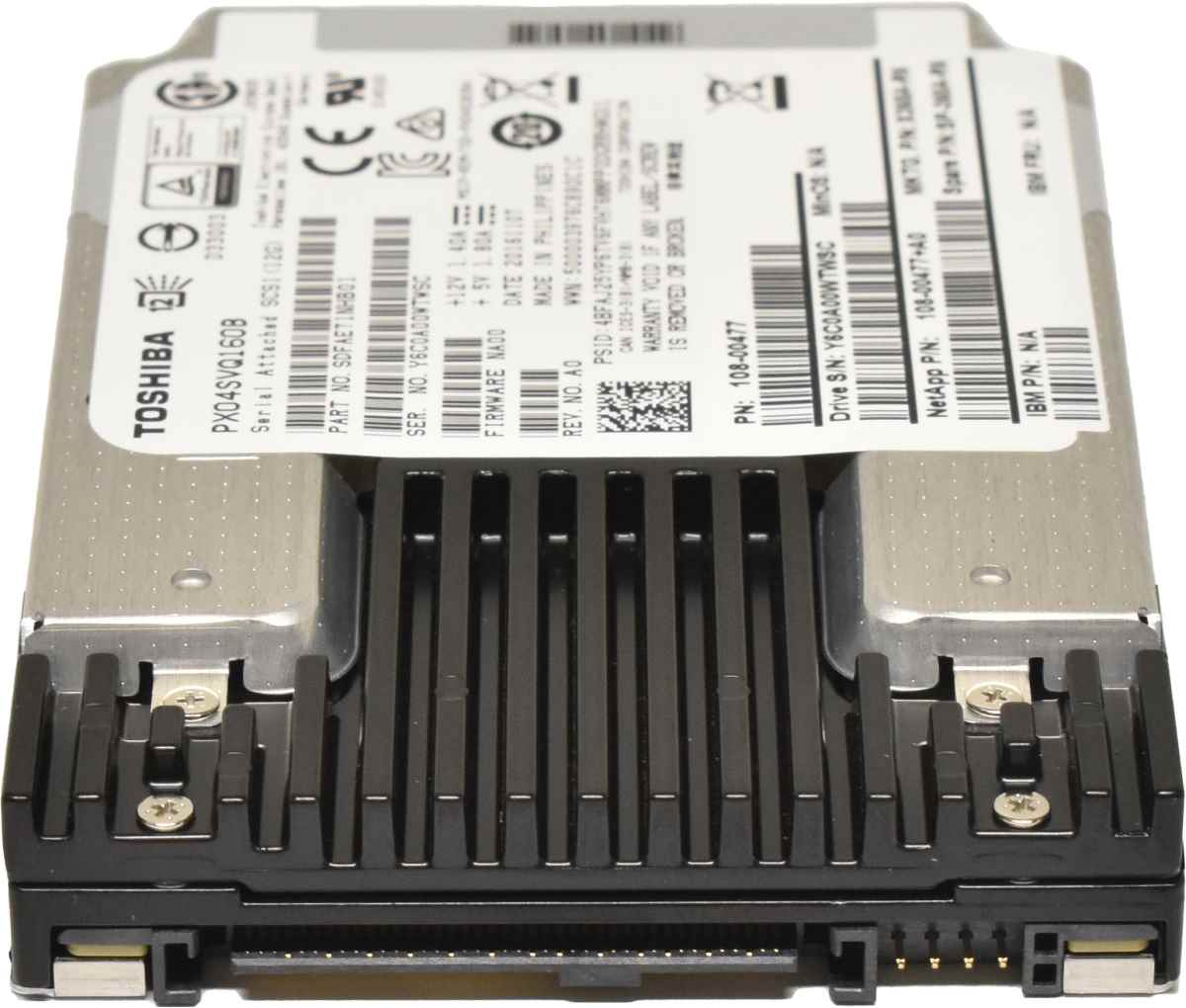 Toshiba NetApp 1.6TB SAS 12G 2.5“ Solid State Drive (SSD) PX04SVQ160B X365A-R6 Toshiba NetApp 1.6TB SAS 12G 2.5“ Solid State Drive (SSD) PX04SVQ160B X365A-R6