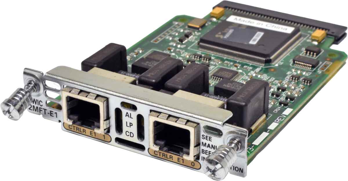 Cisco VWIC-2MFT-E1 2-Port Multiflex Voice/WAN Interface Card 800-04479-04 73-3663-04 Cisco VWIC-2MFT-E1 2-Port Multiflex Voice/WAN Card 800-04479-03 D0 73-3663-03 D0