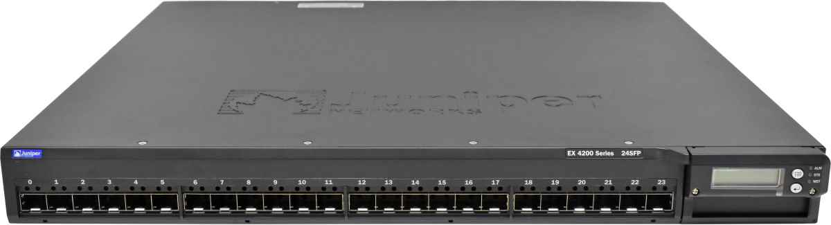 Juniper EX4200-24F 24-Port SFP GE Switch 1x PSU OVP Juniper EX4200-24F 24-Port SFP GE Switch 1x PSU OVP