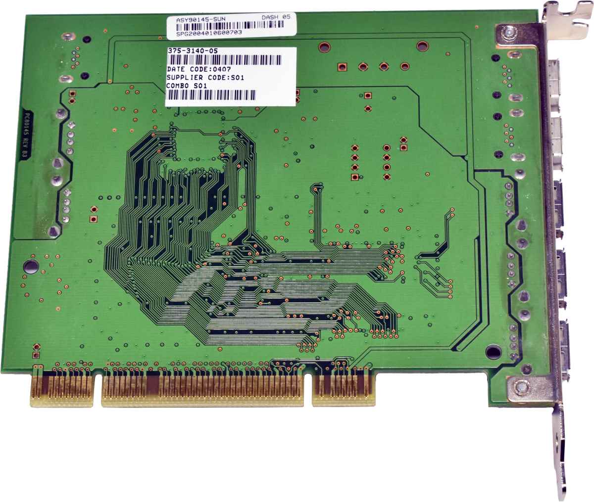 Sun ASY90145 Combo Card USB Firewire Sundash 375-3140-05 FP