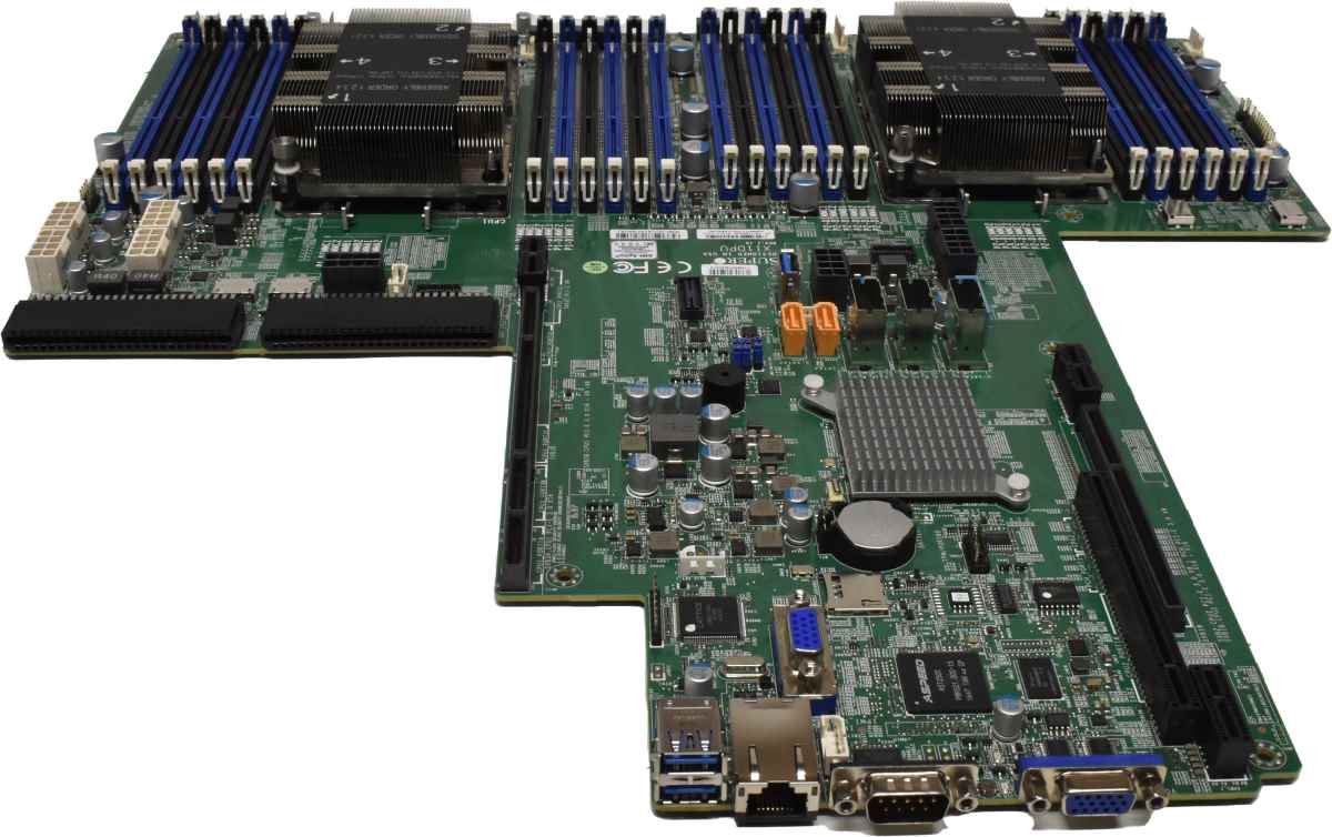 Supermicro ATX Mainboard X11DPU Rev:1.10 LGA 3647 Socket 2x Kühler