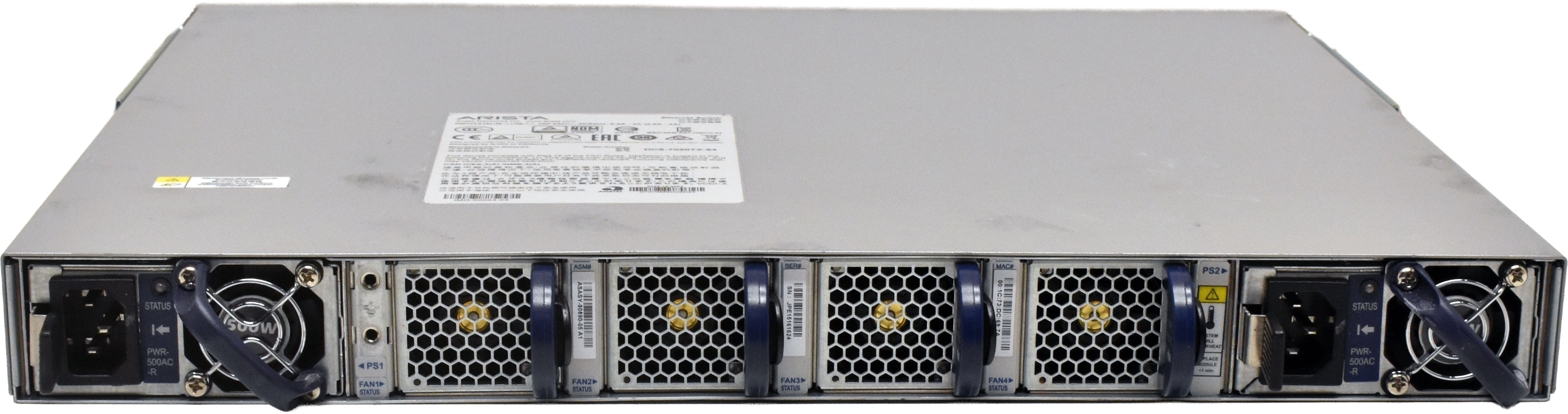 Arista DCS-7050TX-64 48-Port 10G Ethernet Switch 4x 40GbE QSFP+ Port