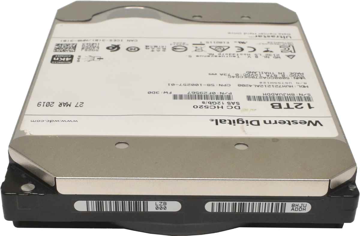 Western Digital Ultrastar DC HC520 12TB 3.5" 7.2K 12G SAS HDD Festplatte HUH721212AL4200 0F29567 Western Digital Ultrastar DC HC520 12TB 3.5" 7.2K 12G SAS HDD Festplatte HUH721212AL4200 0F29567