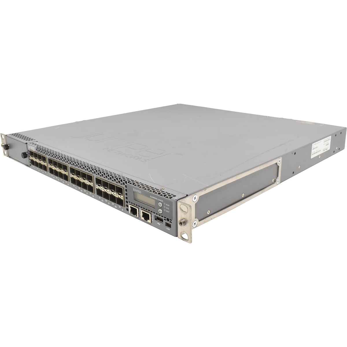 Juniper EX4550-32F-AFO 32-Ports SFP+ 1/10G No OS No PSU No FAN +Rack Ears 750-039067 Juniper EX4550-32F-AFO 32-Ports SFP+ 1/10G No OS No PSU No FAN +Rack Ears 750-039067