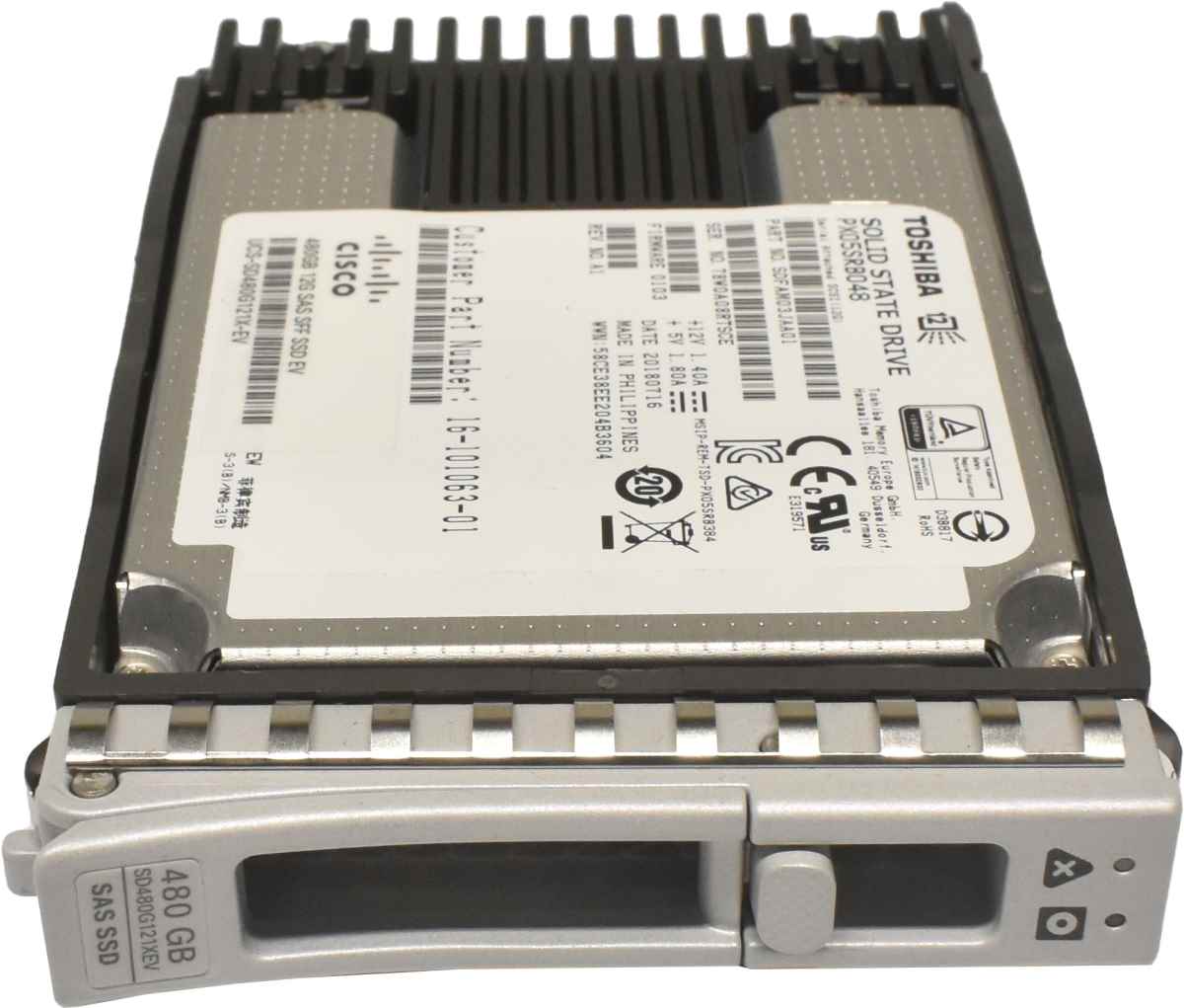 Cisco Toshiba 480GB 2.5" 12G SAS SFF SSD PX05SRB048 UCS-SD480G121X-EV Cisco Toshiba 480GB 2.5" 12G SAS SFF SSD PX05SRB048 UCS-SD480G121X-EV