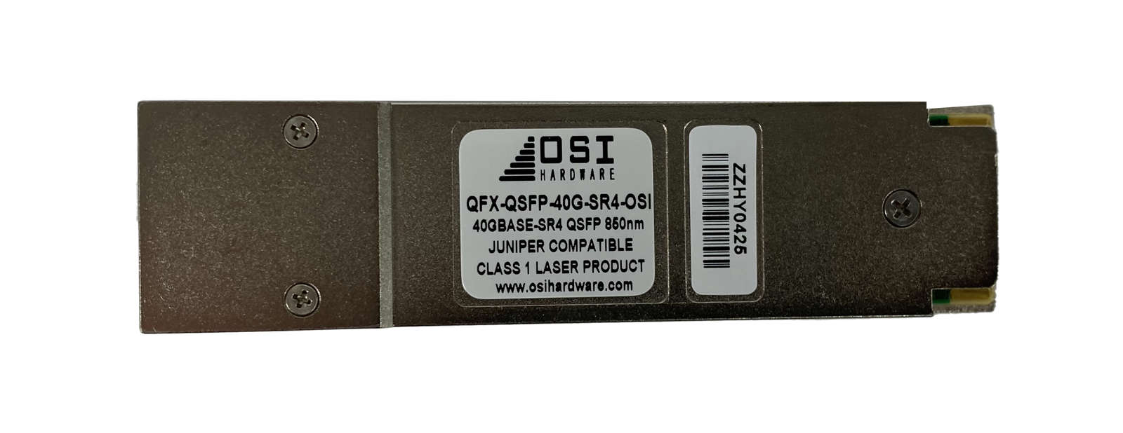 OSI-HARDWARE-QFX-QSFP-40G-SR4-OSI-40GBASE-SR4-QSFP-001.jpg OSI HARDWARE QFX-QSFP-40G-SR4-OSI 40GBASE-SR4 QSFP 850nm 150m Transceiver Module