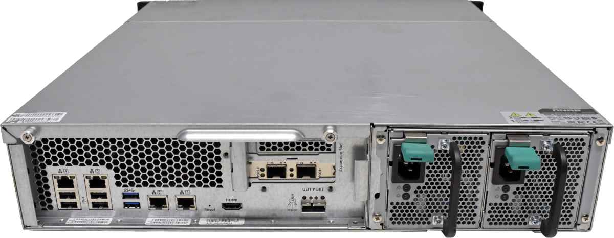 QNAP SS-EC2479U-SAS-RP 24-Bay SAS/SATA NAS Server Xeon E3-1245 v2 3.4 GHz 32GB RAM +NIC +GBICs +Caddys