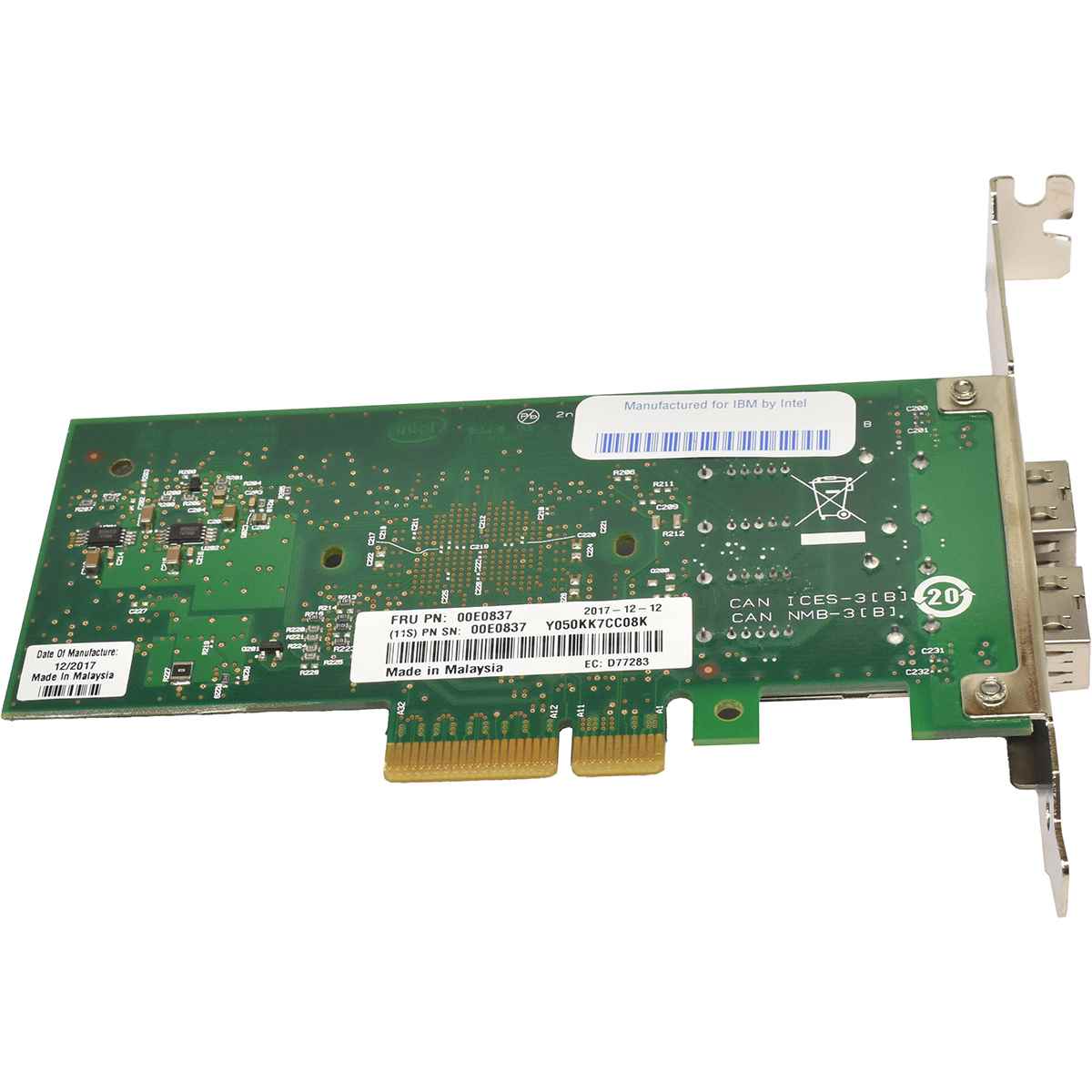 IBM 00E0837 PCIe x4 Dual-Port Gigabit Ethernet Netzwerkkarte FP IBM 00E0837 PCIe x4 Dual-Port Gigabit Ethernet Netzwerkkarte FP