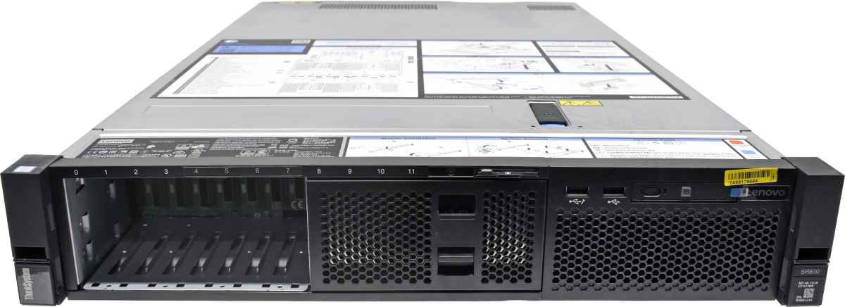 Lenovo ThinkServer SR850 ohne CPU 0GB PC4 530-8i 8x SFF 2,5" 4x LGA 3647 Lenovo ThinkServer SR850 ohne CPU 0GB PC4 530-8i 8x SFF 2,5" 4x LGA 3647