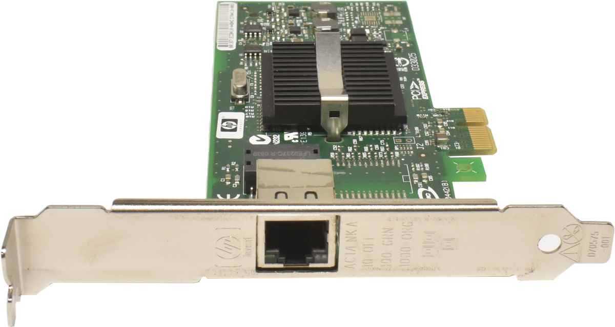 HP NC110T Intel PRO/1000PT PCIe Gigabit Single Port Server Adapter FP PN 434982-001 HP NC110T Intel PRO/1000PT PCIe Gigabit Single Port Server Adapter FP PN 434982-001