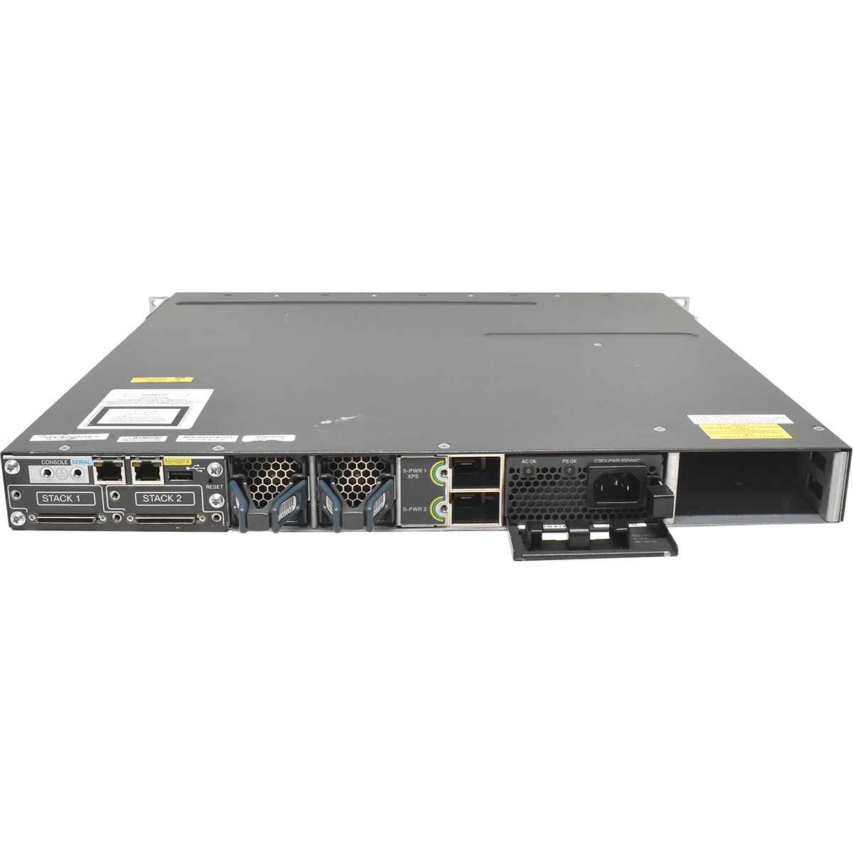 Cisco Catalyst WS-C3750X-12S-E 12-Port SFP GE Switch 1x PSU Rack Ears Cisco Catalyst WS-C3750X-12S-E 12-Port SFP GE Switch 1x PSU Rack Ears
