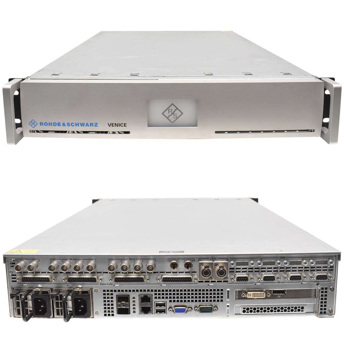 Rohde-Schwarz-Venice-2U-4-chan-Video-Management-Se-001.jpg Rohde Schwarz Venice 2U 4 chan Video Management Server SDI LTC no OS no Licinse