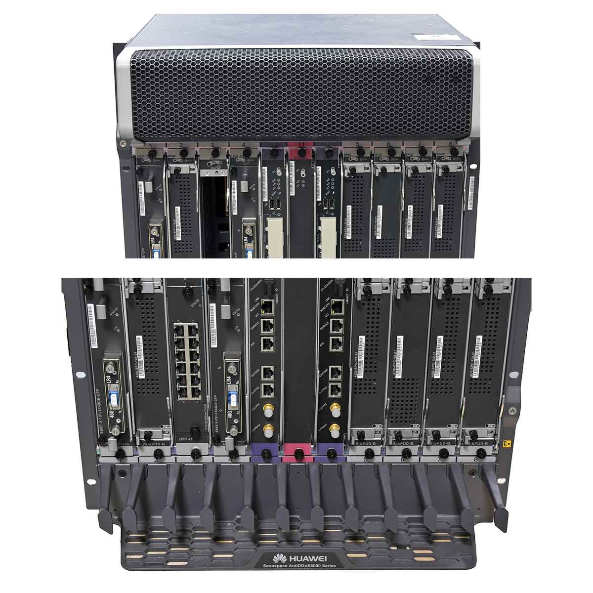 Huawei Secospace AntiDDos8080 Protection System 11x Modules for SPU slots 4x 40G Transceiver Huawei Secospace AntiDDos8080 Protection System 11x Modules for SPU slots 4x 40G Transceiver