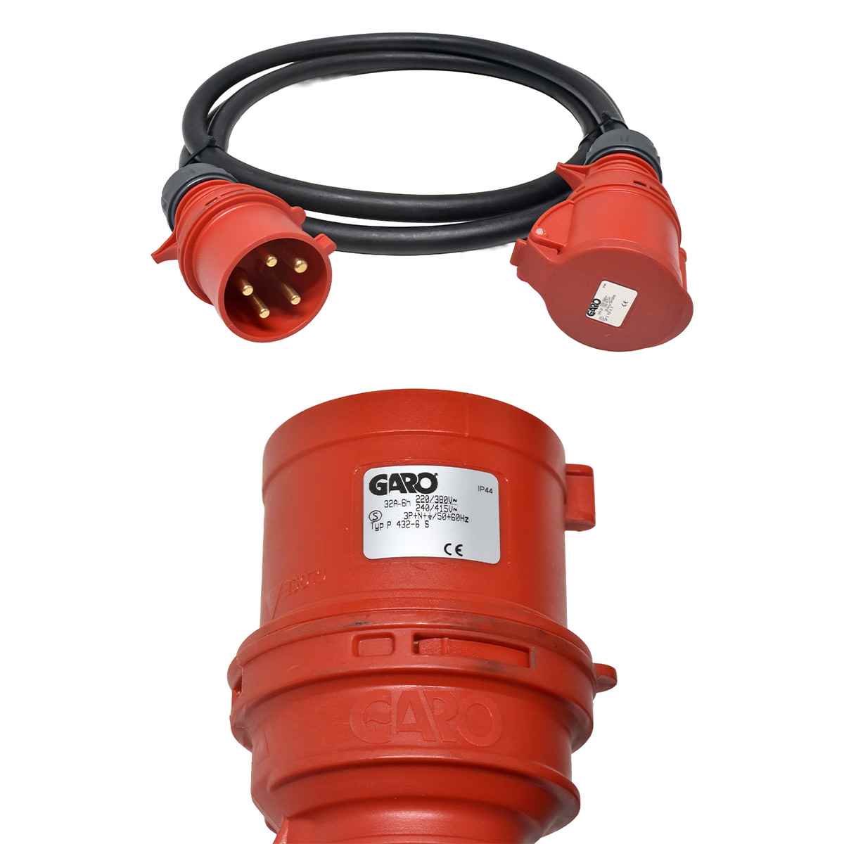 GARO Precso 432-6S 3m High Voltage Cable 32A H07RN schwarz GARO Precso 432-6S 3m High Voltage Cable 32A H07RN schwarz