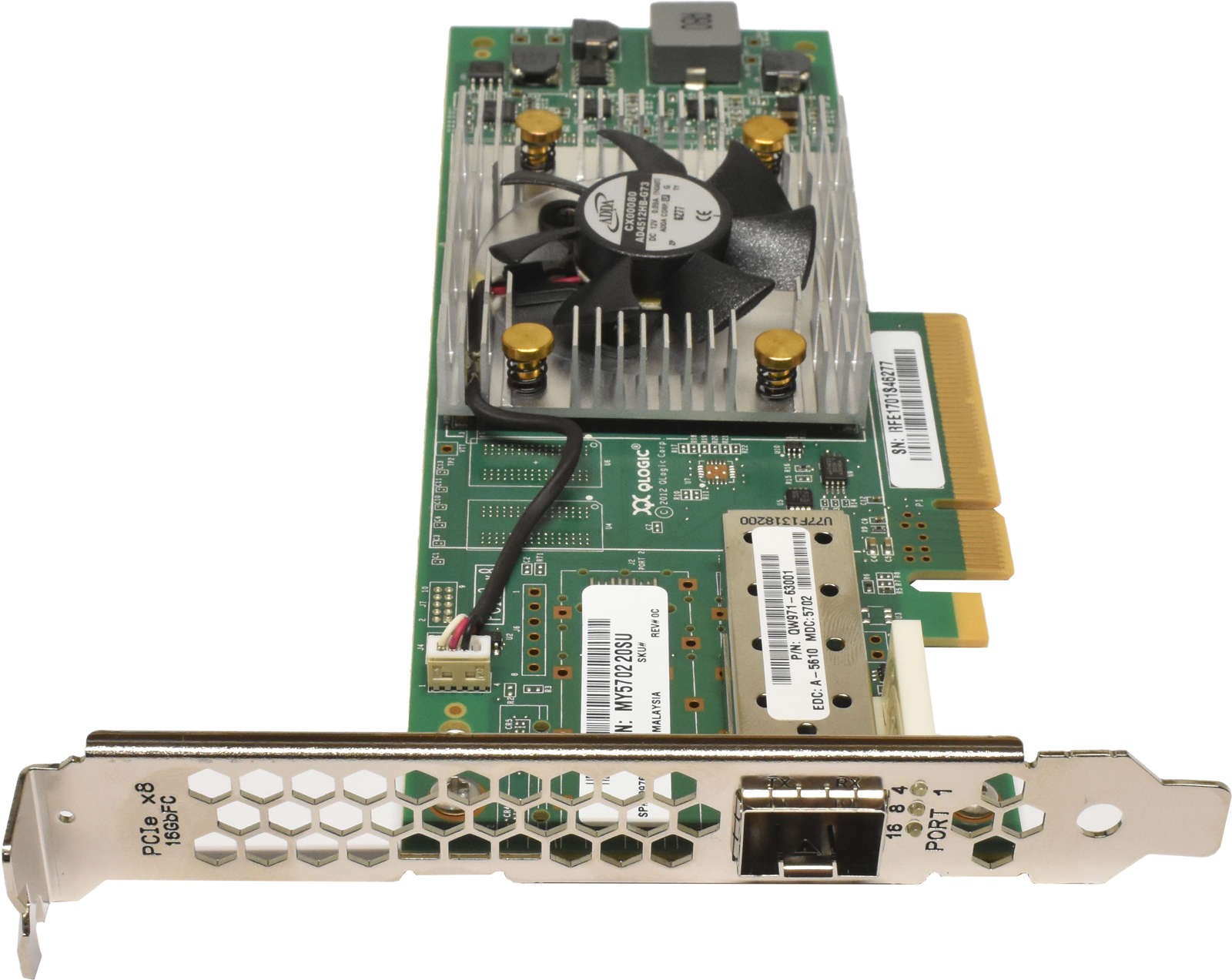 HP Qlogic QLE2660-HP Single-Port FC 16Gb PCle x8 Network Adapter FP 699764-001