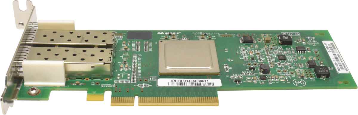 HP QLogic QLE2562-HP 2-Port 8G FC Network Adapter PCIe x8 AJ764-63002 489191-001 LP