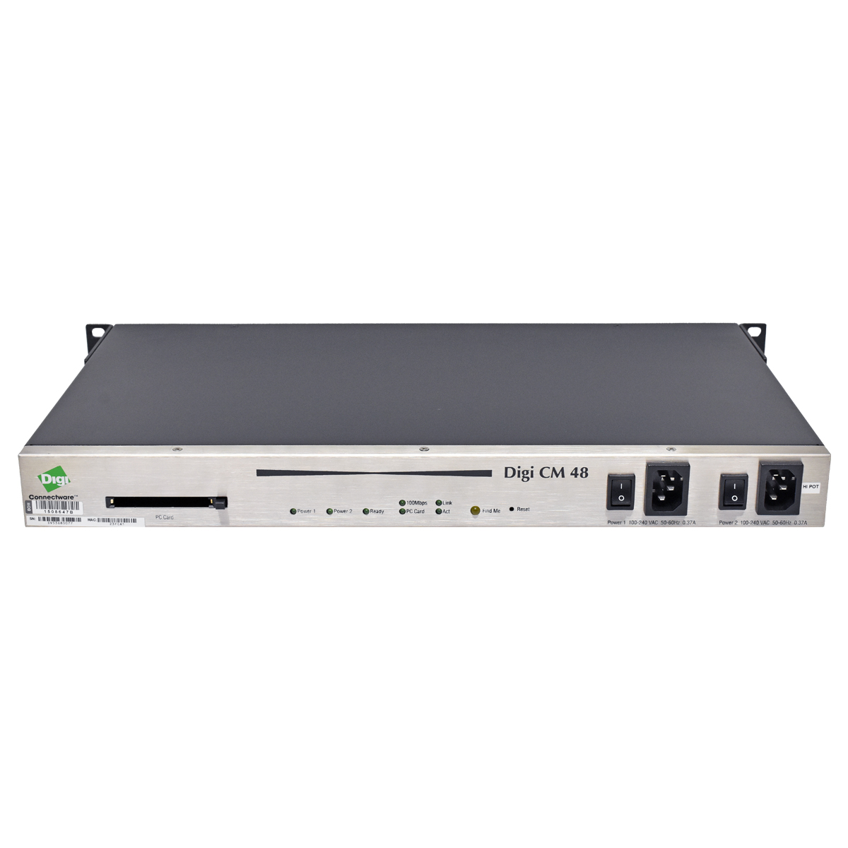 Digi CM 48 Dual Power 50001856-01 50000687-02 48-Port Console Server Digi CM 48 Dual Power 50001856-01 50000687-02 48-Port Console Server +Rack Ears