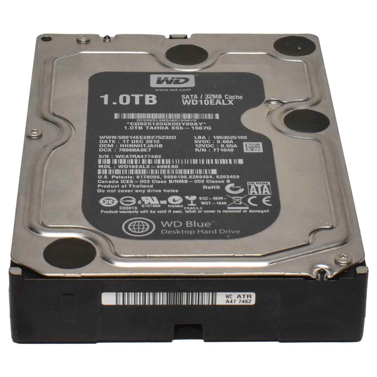 Western Digital Apple HDD Festplatte 1TB 7.2K SATA 3G 32MB Cache WD10EALX-408EA0