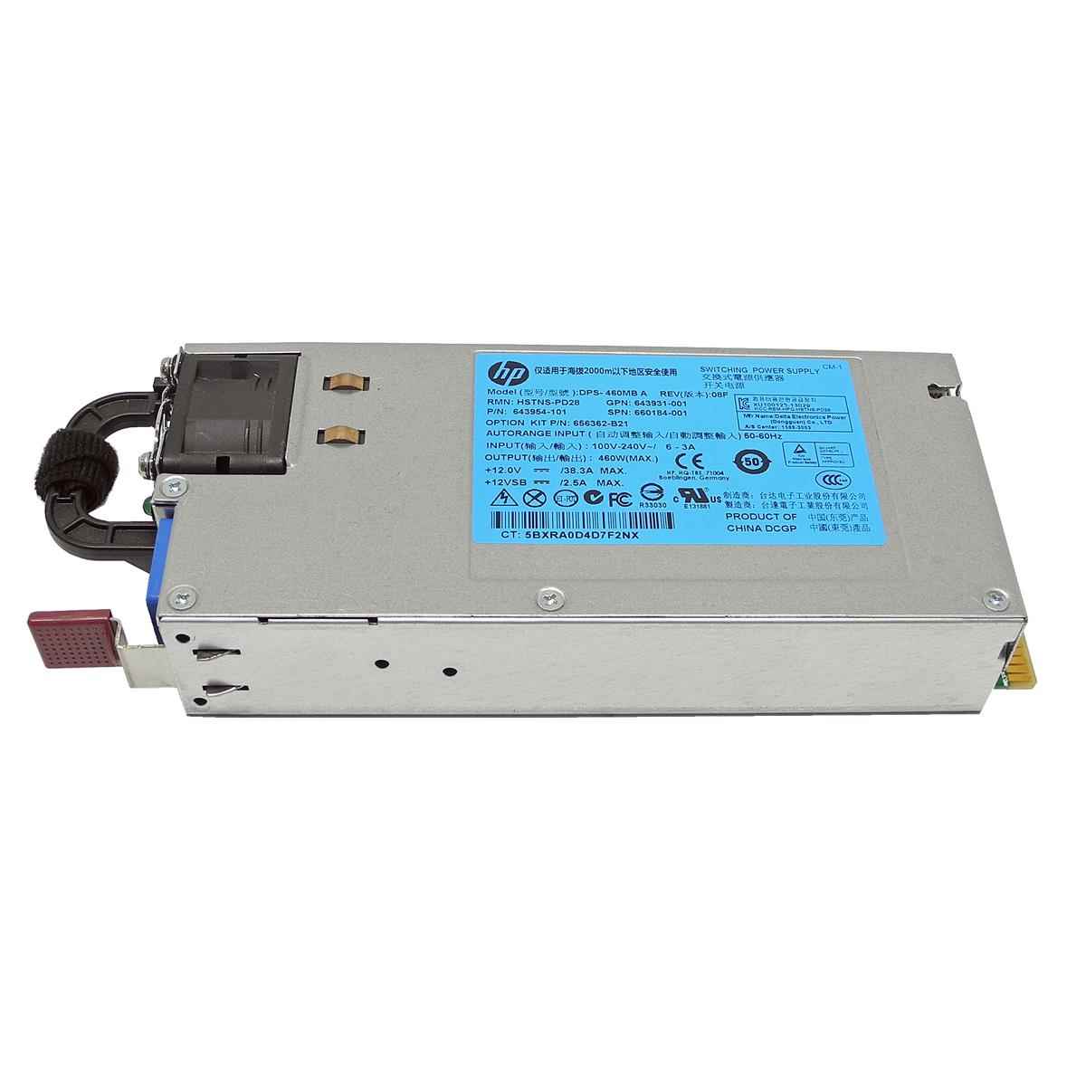 HP Power Supply/Netzteil HSTNS-PD28 460W für ProLiant DL360/380 G8 660184-001 HP Power Supply/Netzteil HSTNS-PD28 460W für ProLiant DL360/380 G8 660184-001
