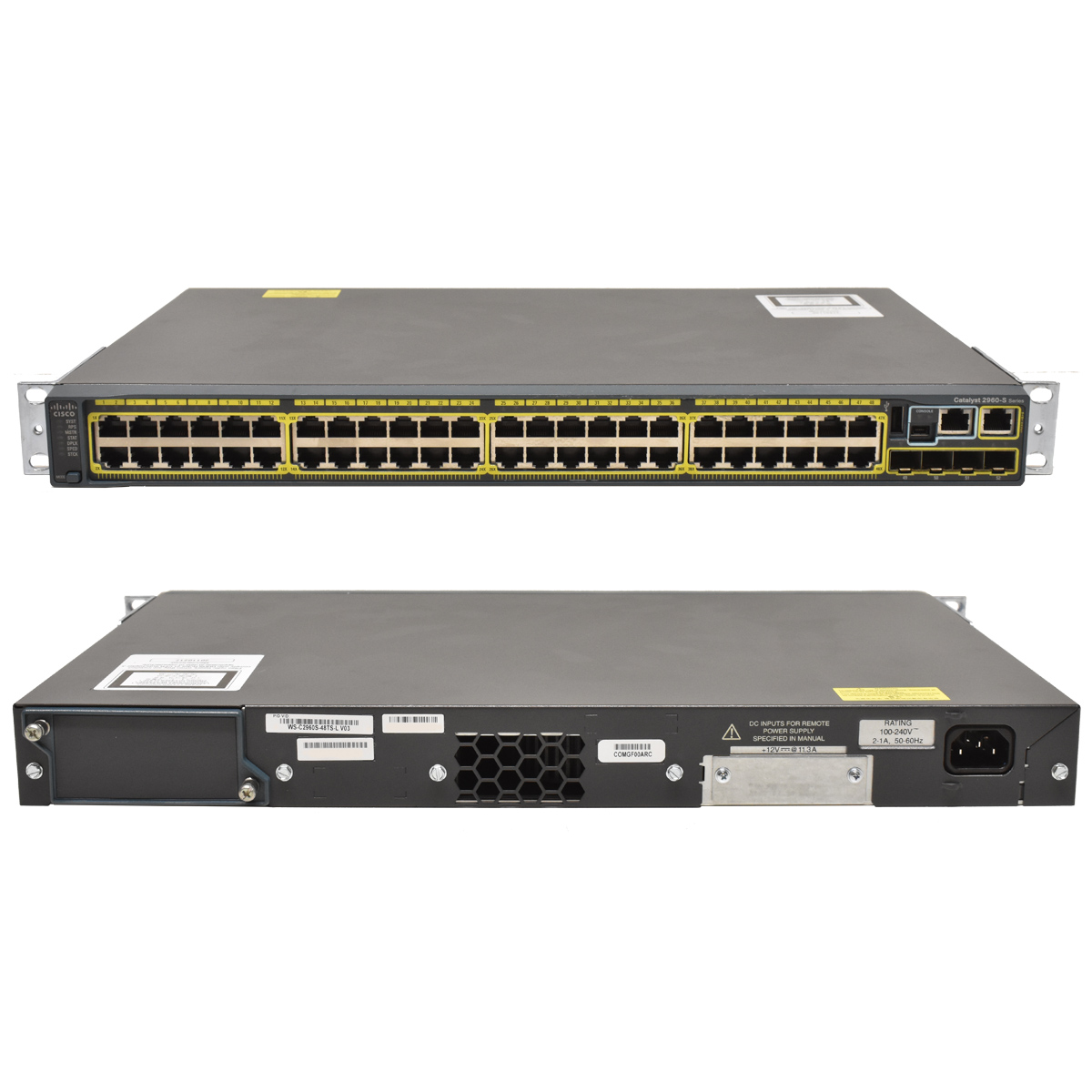 Cisco Catalyst WS-C2960S-48TS-L 48-Port GE Switch 4 x SFP Cisco Catalyst WS-C2960S-48TS-L 48-Port GE Switch 4 x SFP