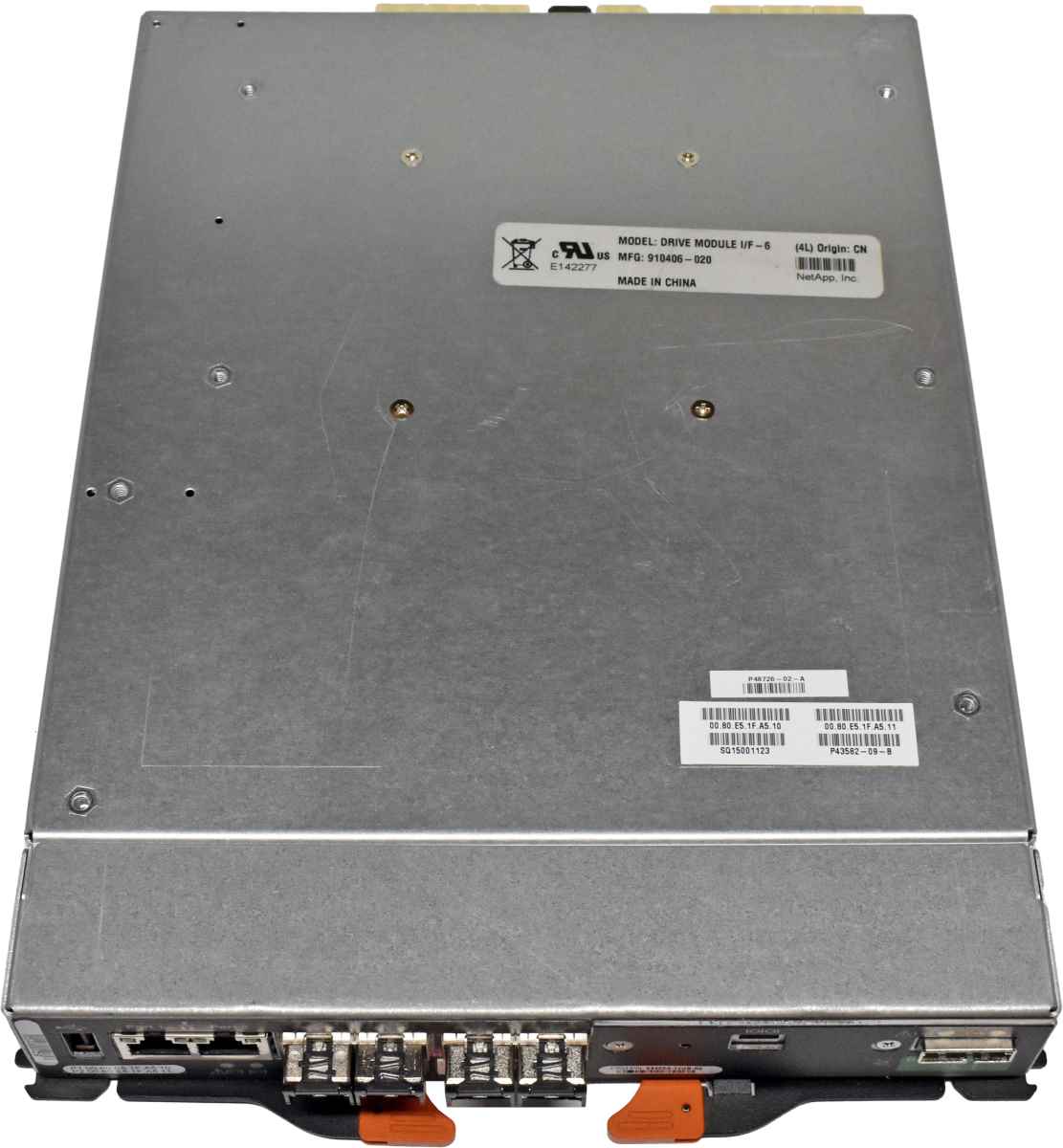 NetApp E5400A-12GB-R6 12G FC ESM Controller +GBICs for E5400 E5400A NetApp E5400A-12GB-R6 12G FC ESM Controller +GBICs for E5400 E5400A