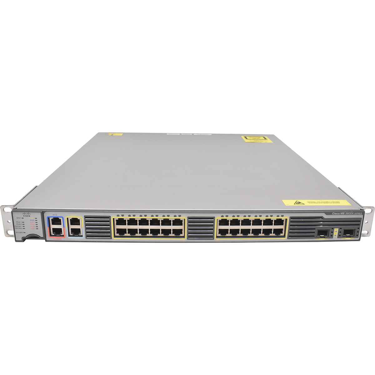 Cisco ME-3600X-24TS-M 24-Port RJ-45 GE 2-Port SFP+ 10G Access Switch Rack Ears Cisco ME-3600X-24TS-M 24-Port RJ-45 GE 2-Port SFP+ 10G Access Switch 2x PSU Rack Ears