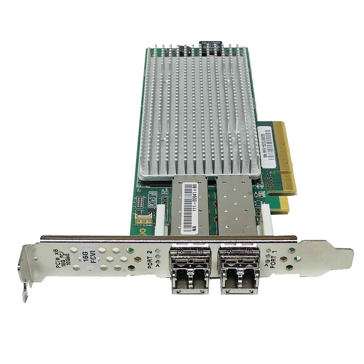 NetApp QLogic QLE2672 FC Dual-Port 16 Gb/s PCIe x8 Server Adapter 111-00941+B0 NetApp QLogic QLE2672 111-00910+B0 Dual-Port 16G FC Server Adapter PCIe 3.0 x8 FP