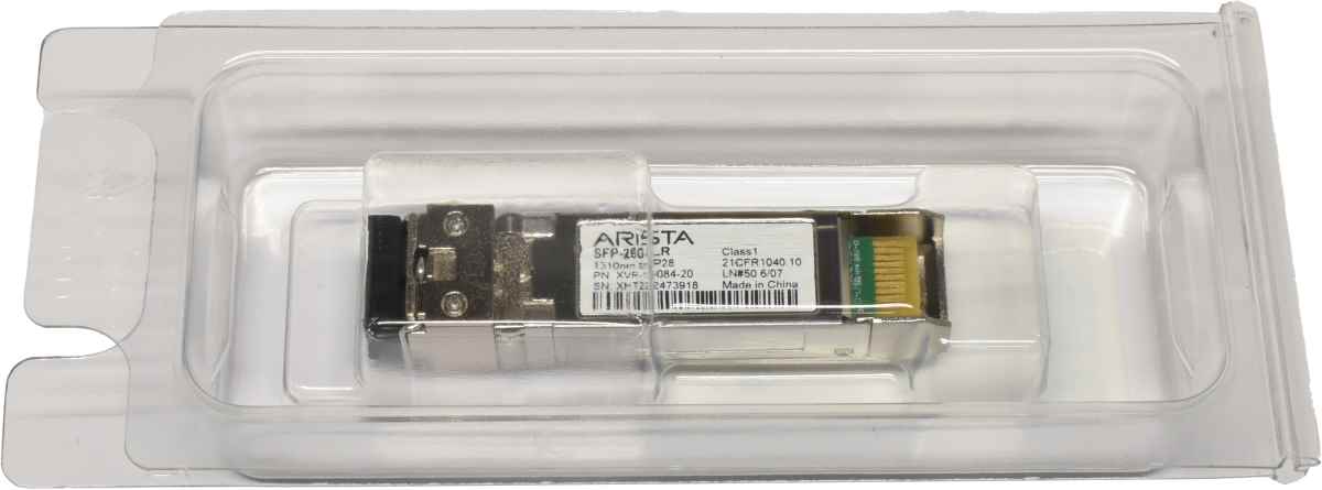 Arista Original GBIC SFP-25G-LR 25Gbps SFP28 1310nm 10km XVR-10084-20 Rev: A1 Neu