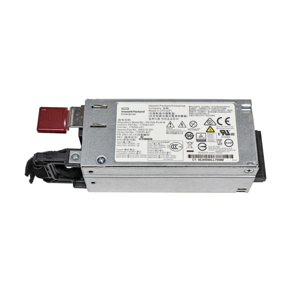 HP-960W-Power-Supply-Netzteil-HSTNS-PL48-B-830219-005.jpg HP 960W Power Supply Netzteil HSTNS-PL48-B 830219-001 für DL120/DL160 G9