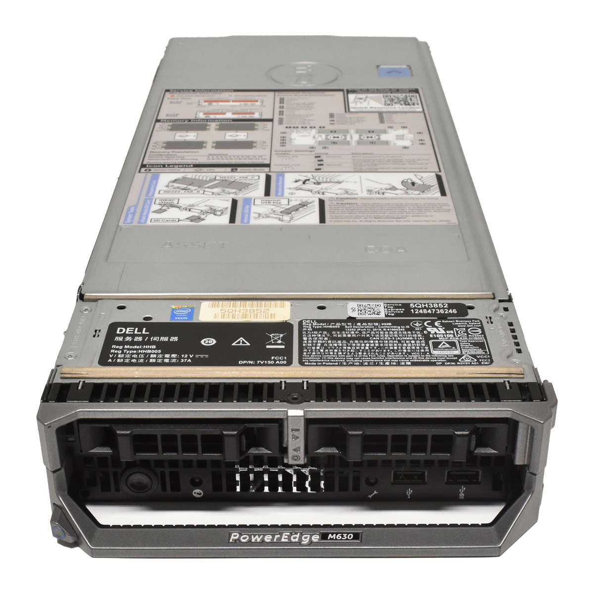 DELL-PowerEdge-M630-Blade-Server-Chassis-mit-Mainb-002.jpg DELL PowerEdge M630 Blade Server Chassis mit Mainboard 2x FCLGA2011 2x Kühler H730