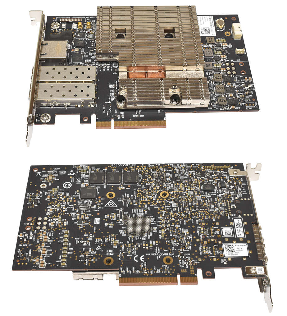 Mellanox-NVidia-BlueField-2-BF2H532C-Dual-Port-SFP-008.jpg Mellanox NVidia BlueField-2 BF2H532C Dual-Port SFP56 25G PCIe 4.0 x8 0JNDCM NEU