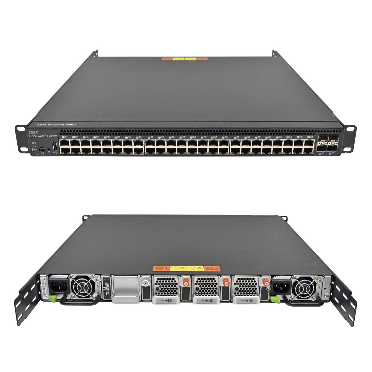 IBM-RackSwitch-G8052-52-Port-7309-HC-00D9799-2-GBI-001.jpg IBM RackSwitch G8052 52-Port 7309-HC 00D9799 + 2 GBICs
