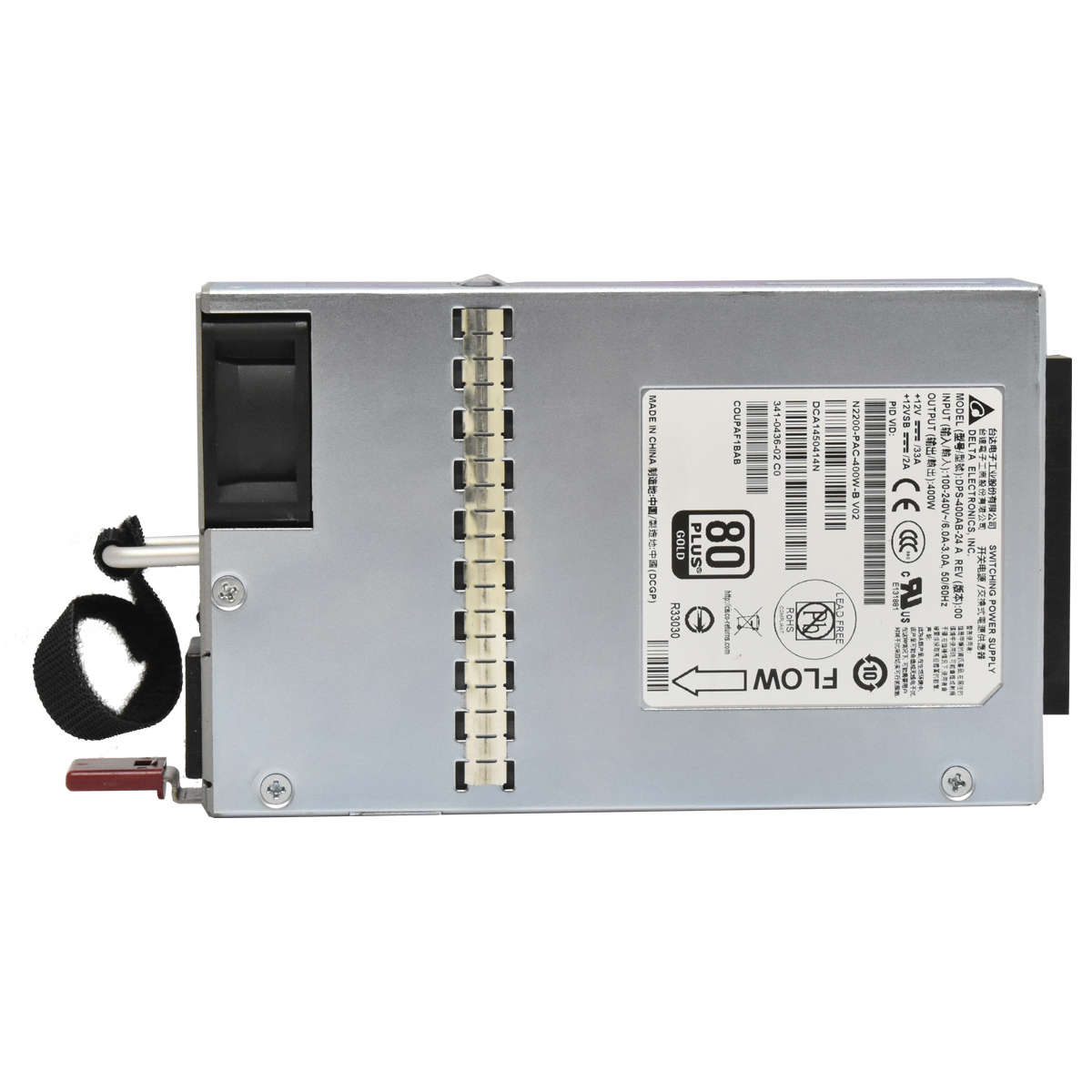 Delta-Power-Supply-Netzteil-N2200--PAC-400W-DPS-40-001.jpg Delta Power Supply/Netzteil N2200 -PAC-400W DPS-400W-AB PN: 341-0436-02 C0 für Nexus 2248TP