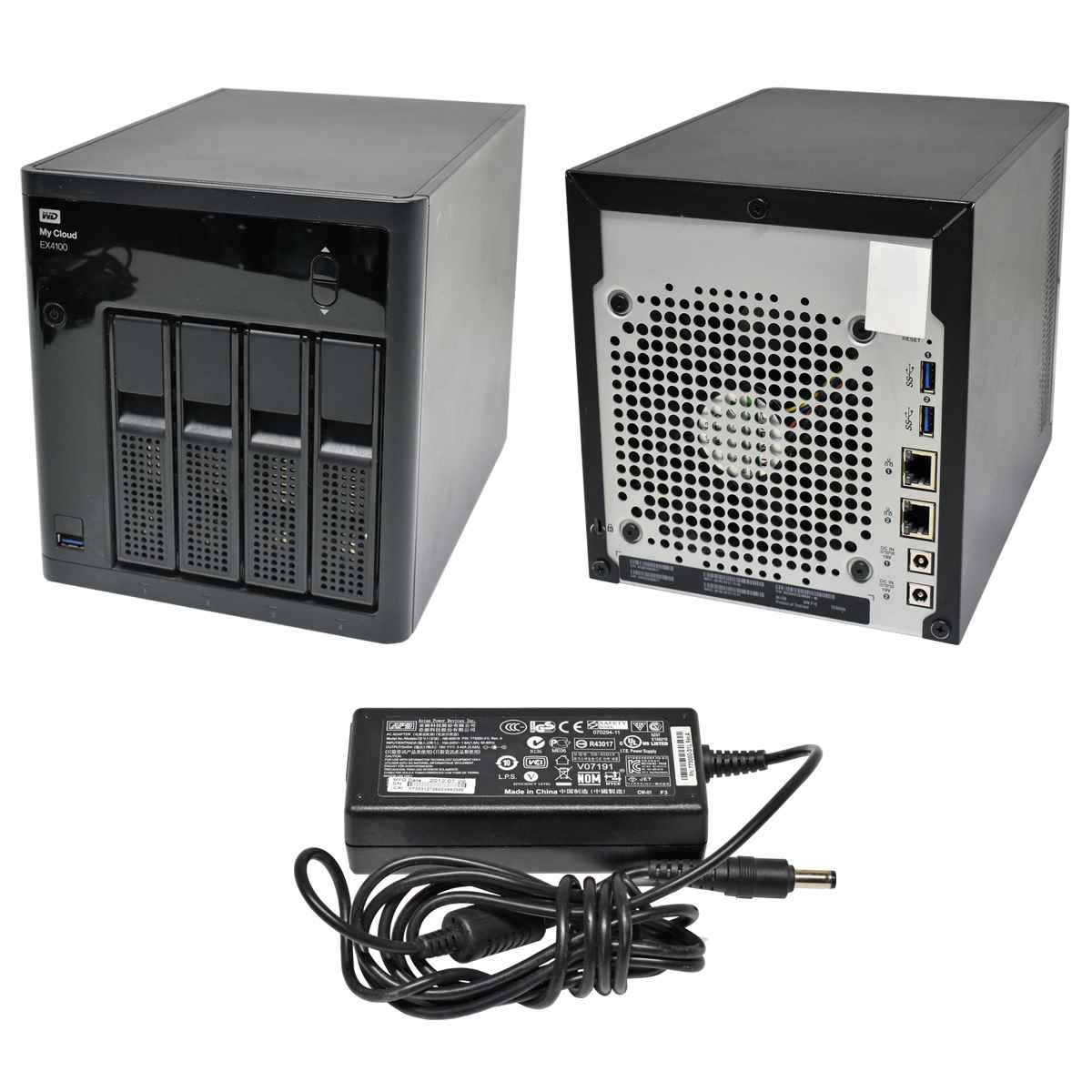 WD My Cloud NAS Server EX4100 WDBWZE0240KBK-40 1.6GHz 2GB RAM 4-Bay 3.5" + Netzteil