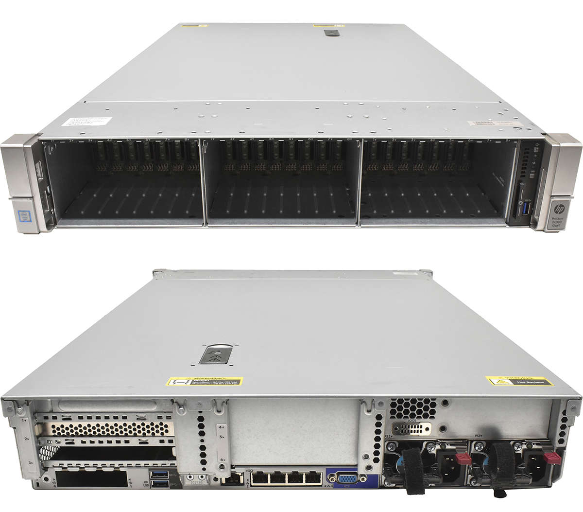 HP ProLiant DL380 Gen9 2U no CPU RAM P440ar 2x Heatsink Expander 1 Riser 24Bay 2,5 Zoll