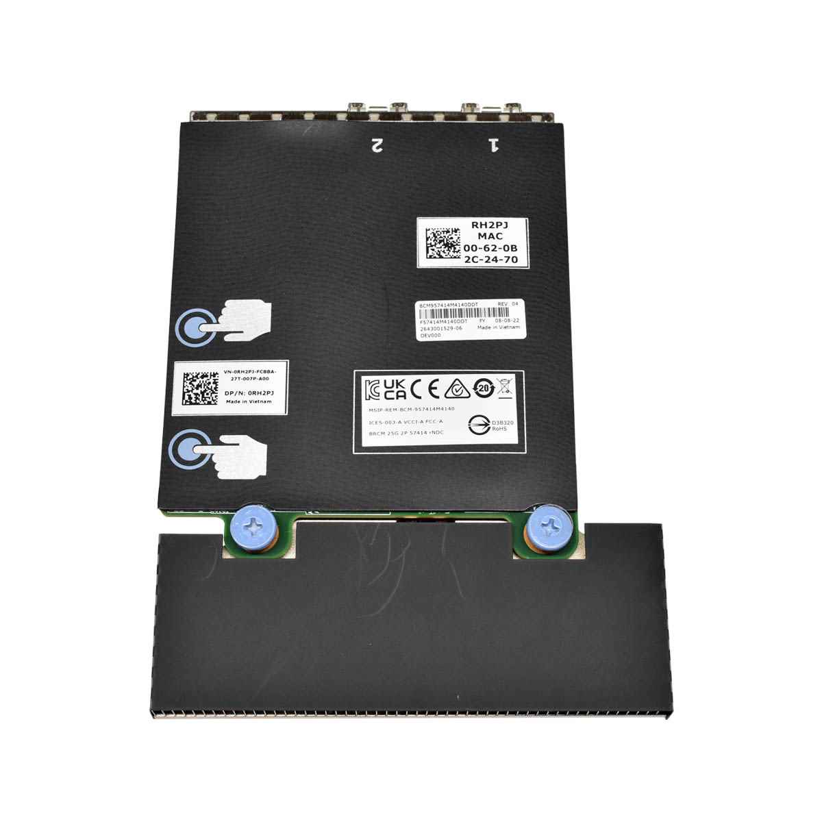 Dell Broadcom 57414 25 GHz Dual Port Fiber rNDC 0RH2PJ BCM957414M4140DDT Network Daughter Card NEW