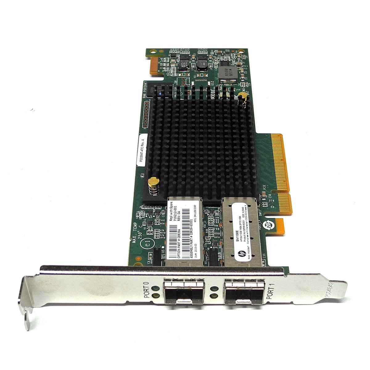 HP SN1100E Dual-Port 16Gb FC SFP+ PCIe x8 Server Adapter C8R39A 719212-001 FP HP SN1100E Dual-Port 16Gb FC SFP+ PCIe x8 Server Adapter C8R39A 719212-001 FP