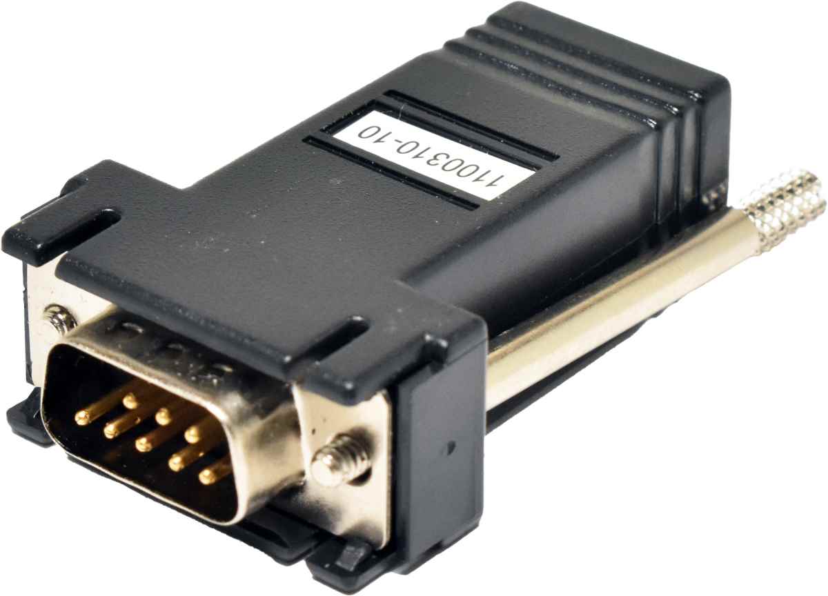 Perle IOLAN SCSC DBA0021C 04007050 1100310-10 DTE Adapter with SUN/Cisco pinout DB-9M - RJ-45F