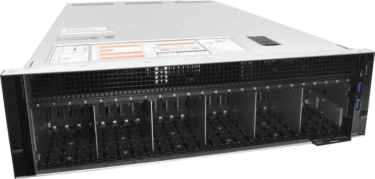 Dell PowerEdge R940 no CPU no PC4 no HDD H740p I350 X710 24x SFF 2,5