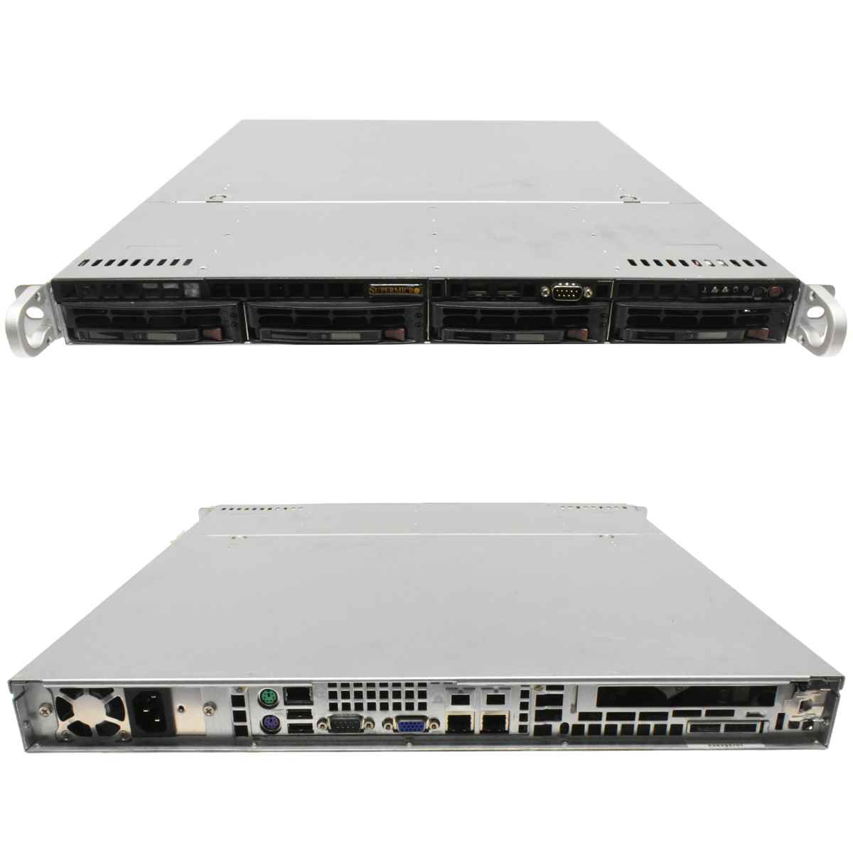 Supermicro CSE-813M 1U Server X10SBA Intel Celeron J1900 2,00GHz 4GB RAM 4x LFF 3,5 Supermicro CSE-813M 1U Server X10SBA Intel Celeron J1900 2,00GHz 4GB RAM 4x LFF 3,5