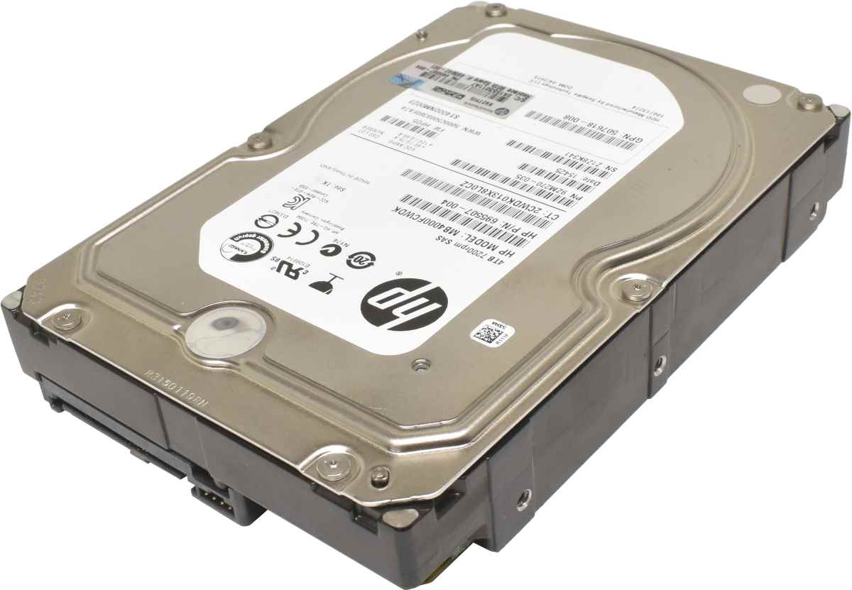 HP 4TB 3.5" 7.2K 6Gb/s SAS HDD Festplatte MB4000FCWDK 507618-008 695507-004