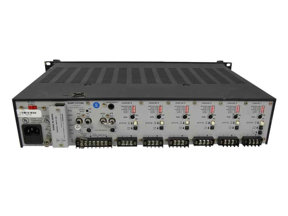 Biamp System Commercial 6 Channel Mixer Amplifier