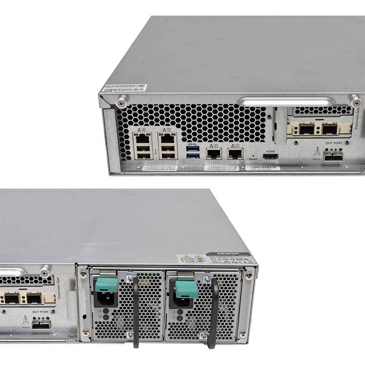 QNAP SS-EC2479U-SAS-RP 24-Bay SAS/SATA NAS Server Xeon E3-1245 v2 3.4 GHz 32GB RAM +NIC +GBICs +Caddys